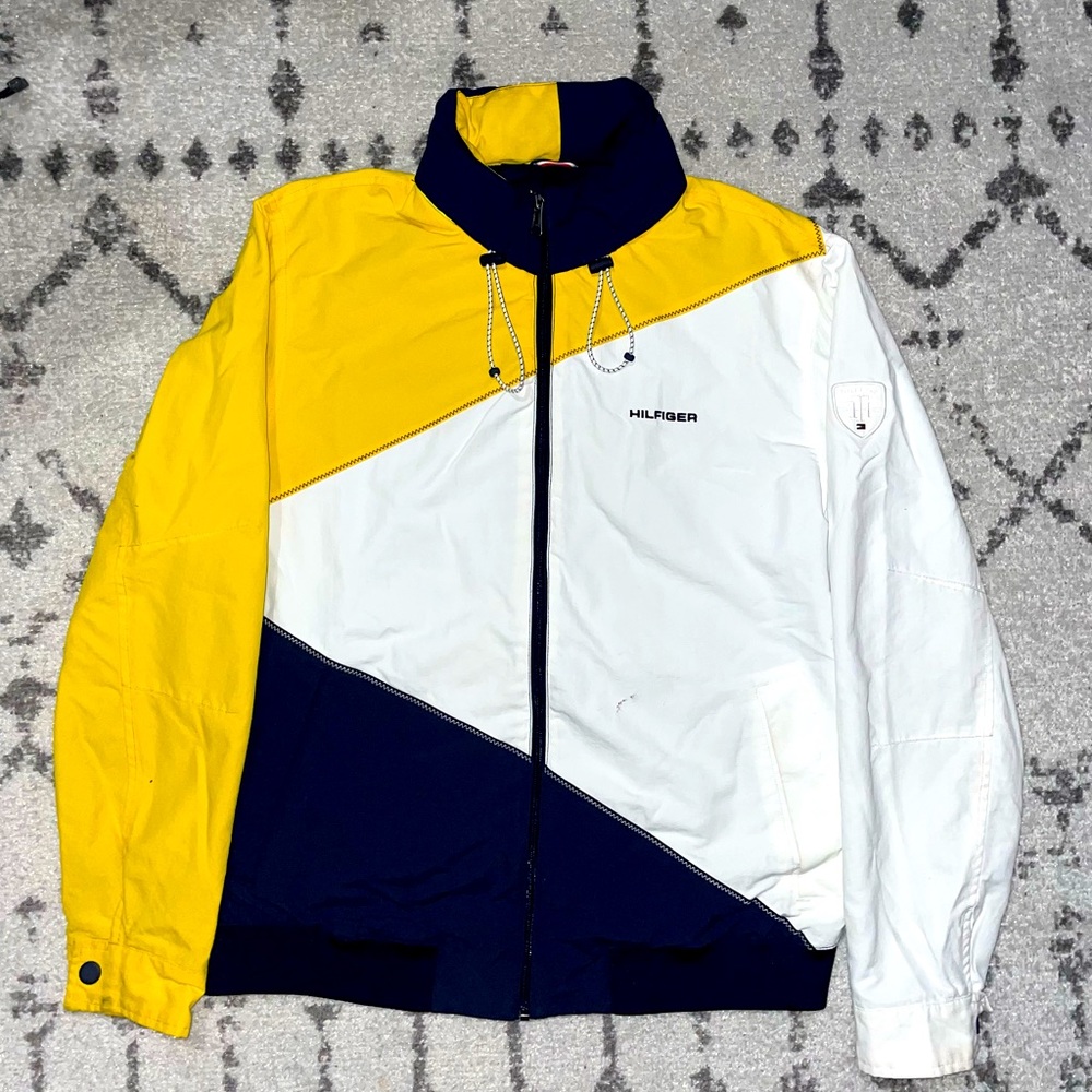 Tommy Hilfiger Men's Yellow/White/Dark blue
